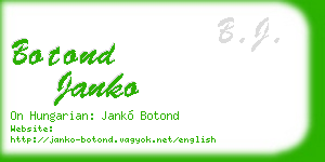 botond janko business card